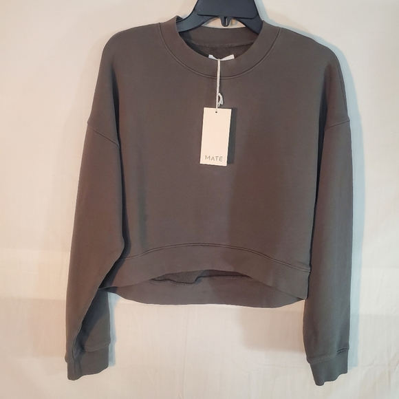 MATE the Label Sweaters - Mate the Label Women's Size Small Gray Sweatshirt Long Sleeve New with Tags